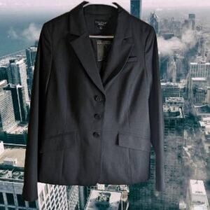 Dialogue Essentials 12 NWOT lined Gray woman's blazer, Jacket. Fall, Office